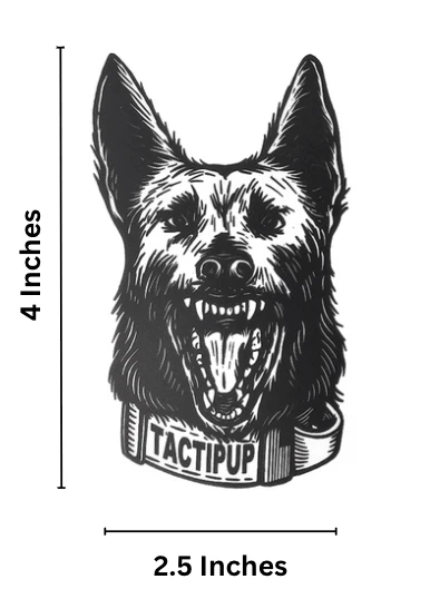 American K-9 Sticker (2.5" x 4") - Image 3