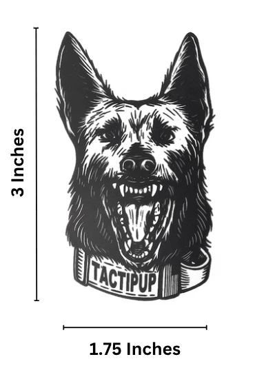 American K-9 Sticker (1.75" x 3") - Image 3