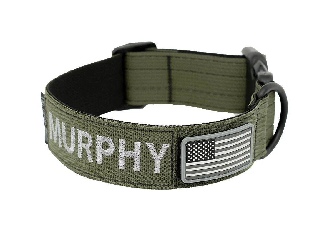 Personalized 1.5" Basic Tactical Dog Collar - Image 5