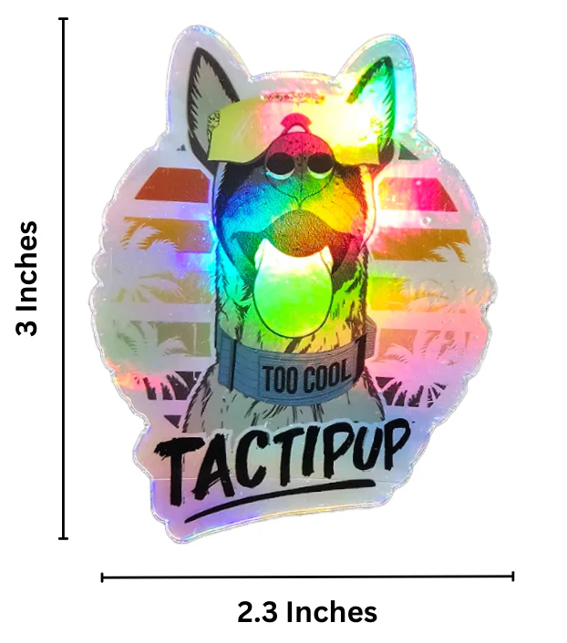 Too Cool K-9 Sticker (2.3" x 3") - Image 4